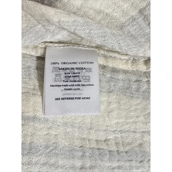 Faherty Organic Cotton Top Womens Small Gauze Striped Sleeveless Comfort‎ Casual - Picture 7 of 10